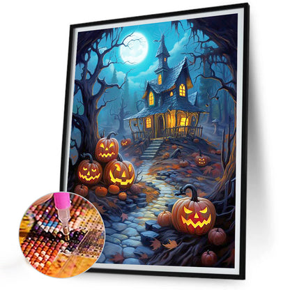 Halloween Night - Full Round Drill Diamond Painting 30*40CM