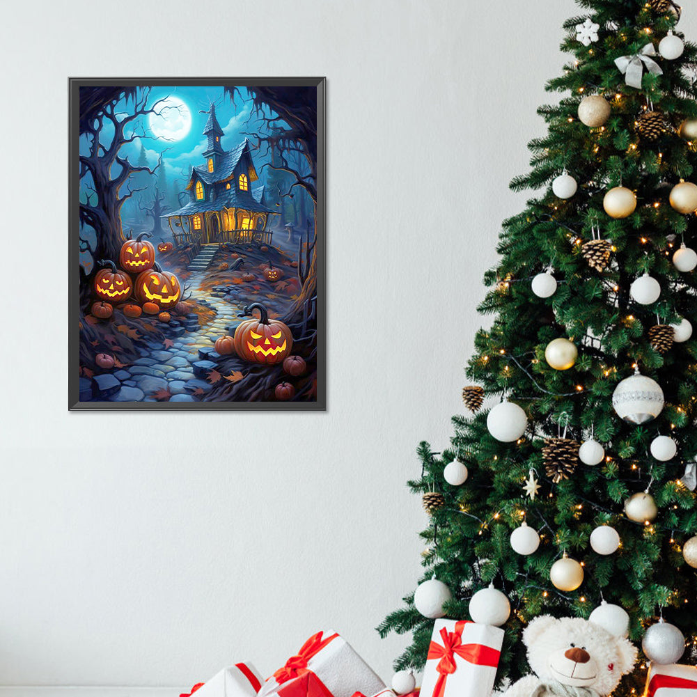 Halloween Night - Full Round Drill Diamond Painting 30*40CM