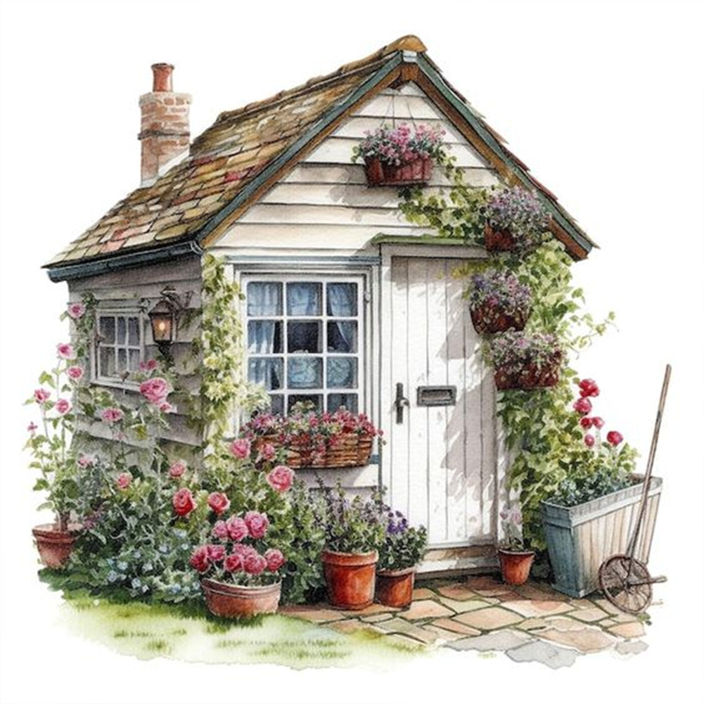 Cozy Cabin - Full Round Drill Diamond Painting 30*30CM