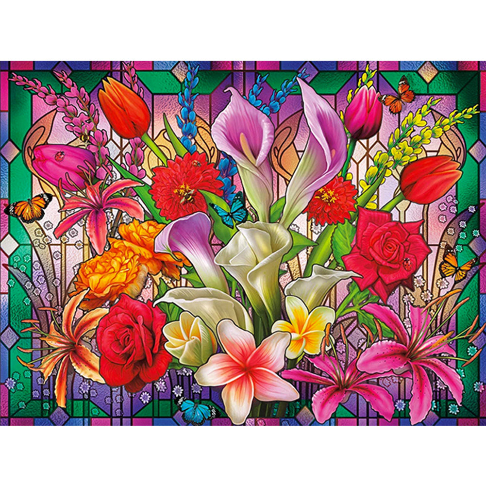 Bouquet - Full Square Drill Diamond Painting 40*30CM