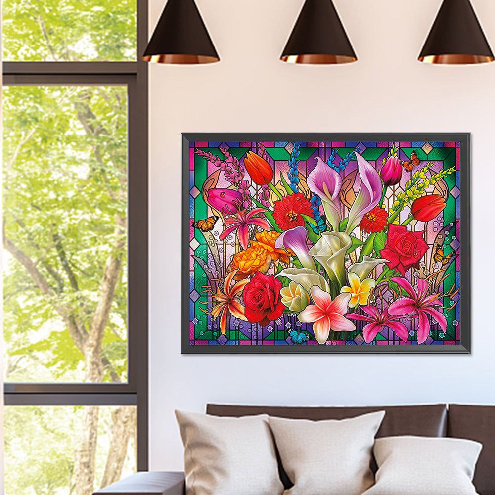 Bouquet - Full Square Drill Diamond Painting 40*30CM