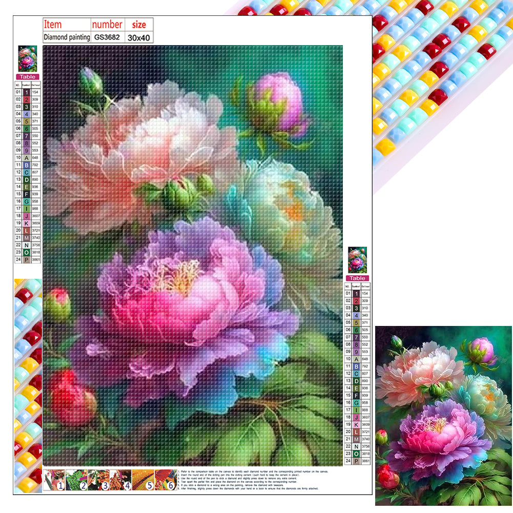 Bouquet - Full Square Drill Diamond Painting 30*40CM