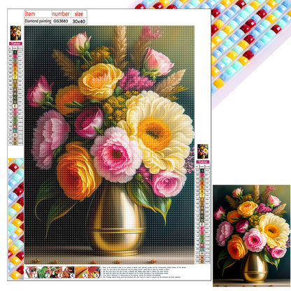 Bouquet - Full Square Drill Diamond Painting 30*40CM