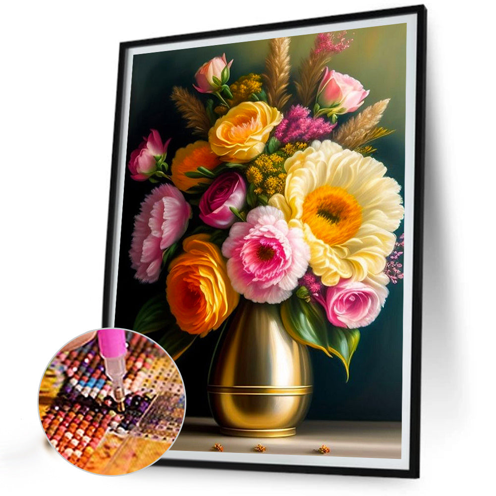 Bouquet - Full Square Drill Diamond Painting 30*40CM