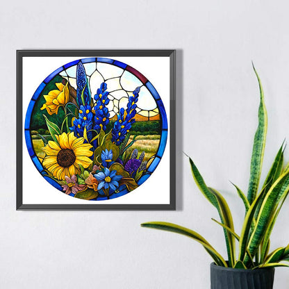 Lavender Sunflower - Full Square Drill Diamond Painting 40*40CM