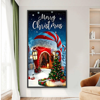 Santa Hat Hut - Full Round Drill Diamond Painting 40*80CM