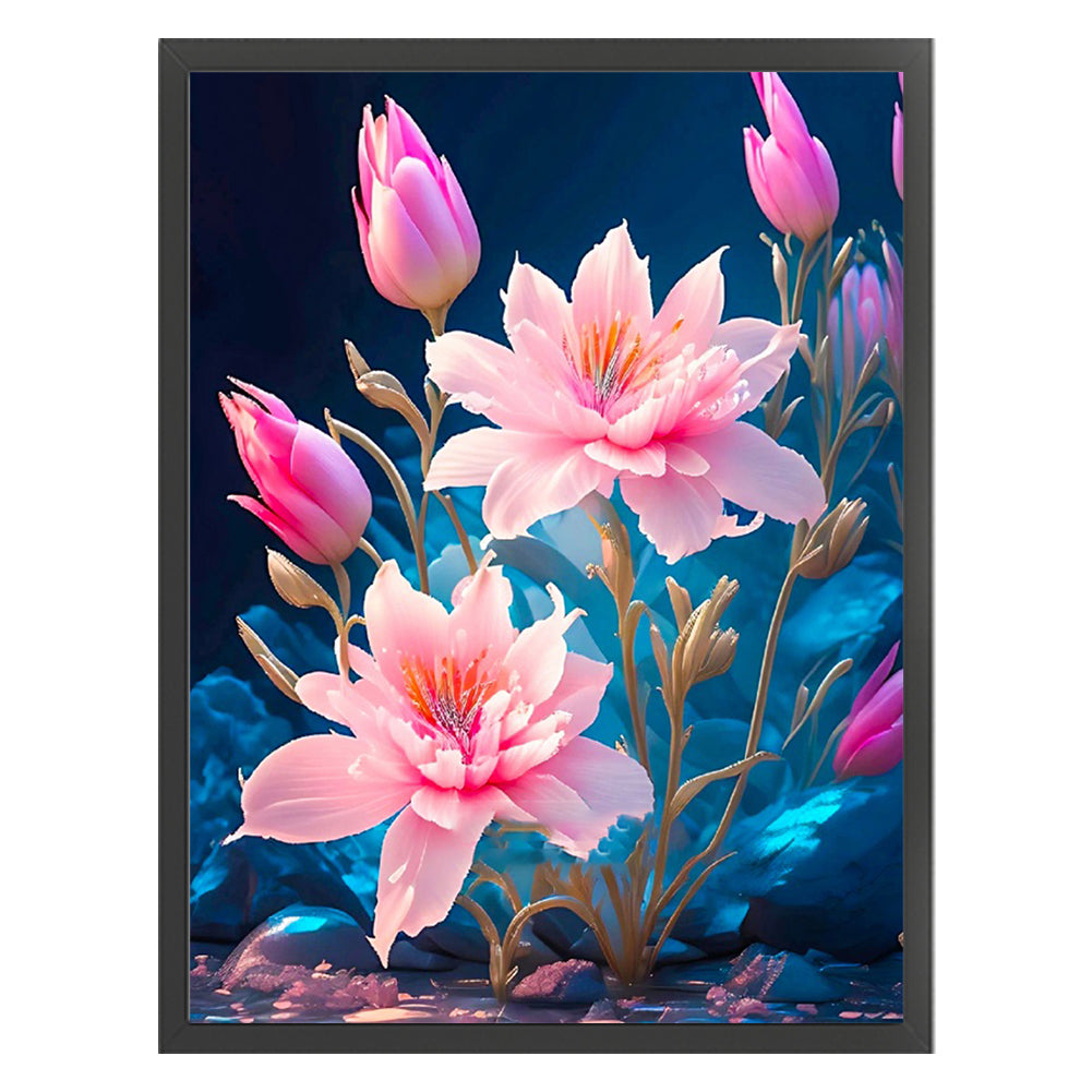 Lotus - 11CT Stamped Cross Stitch 40*53CM