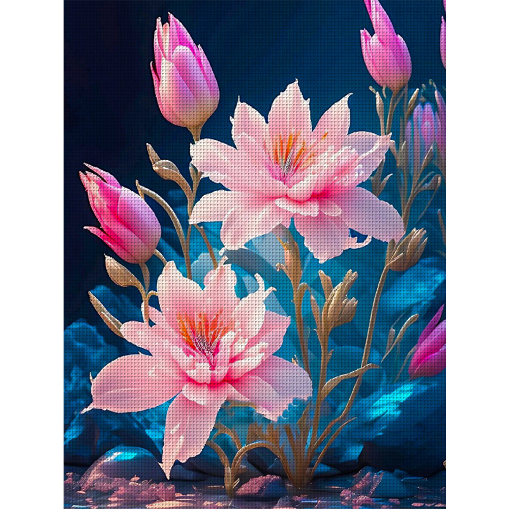 Lotus - 11CT Stamped Cross Stitch 40*53CM