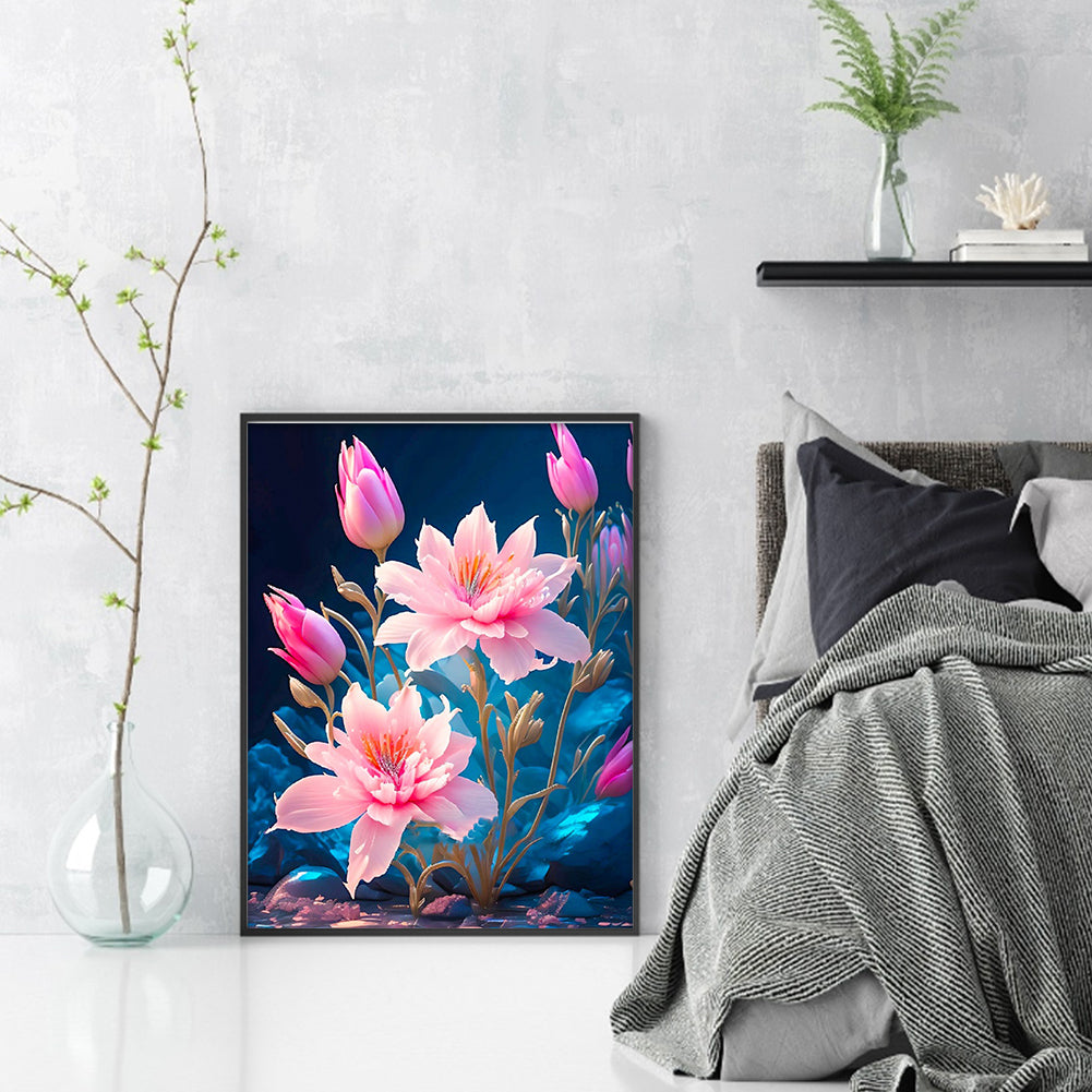 Lotus - 11CT Stamped Cross Stitch 40*53CM