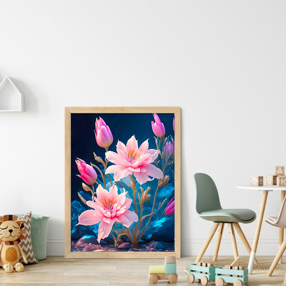 Lotus - 11CT Stamped Cross Stitch 40*53CM