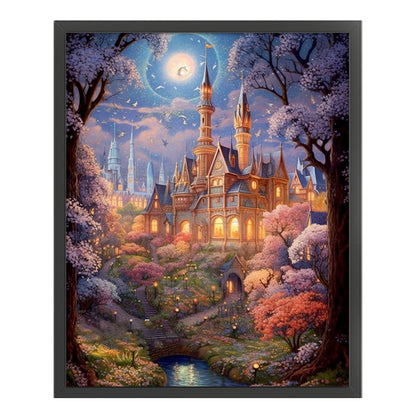 Castle - 14CT Stamped Cross Stitch 50*60CM