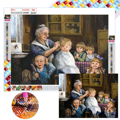 Warm Family - Full Square Drill Diamond Painting 40*30CM