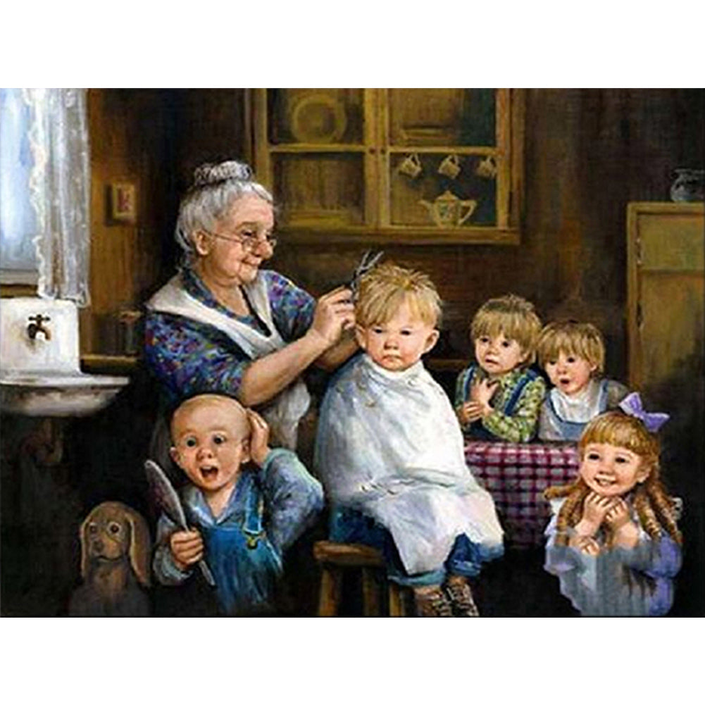 Warm Family - Full Square Drill Diamond Painting 40*30CM