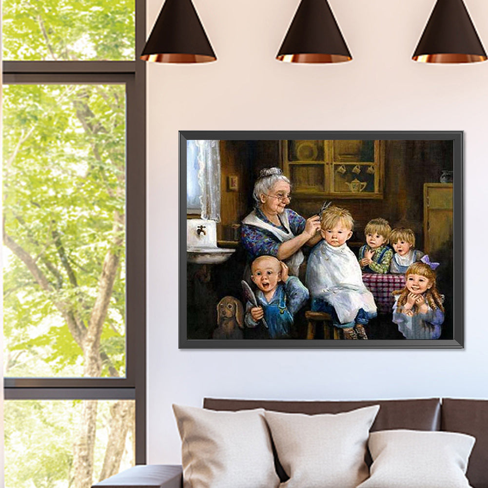 Warm Family - Full Square Drill Diamond Painting 40*30CM