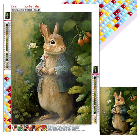 Rabbit - Full Square Drill Diamond Painting 30*40CM