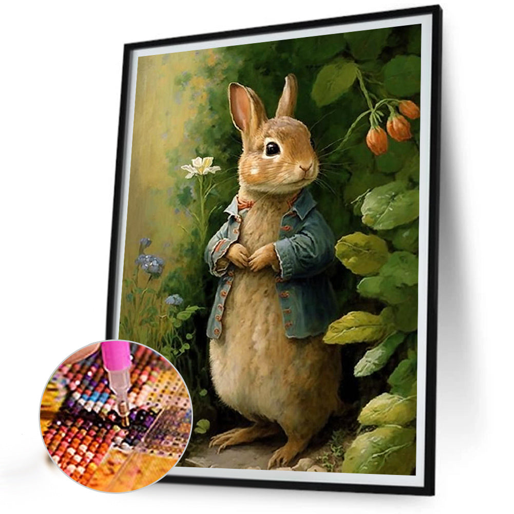 Rabbit - Full Square Drill Diamond Painting 30*40CM