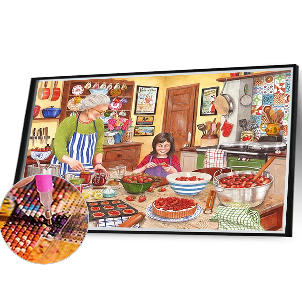 Warm Kitchen - Full Square Drill Diamond Painting 40*30CM