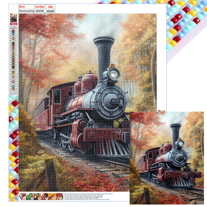 Train - Full Square Drill Diamond Painting 40*50CM