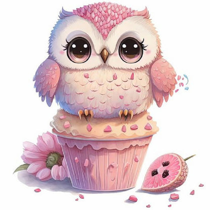 Cartoon Owl - Full Round Drill Diamond Painting 30*30CM