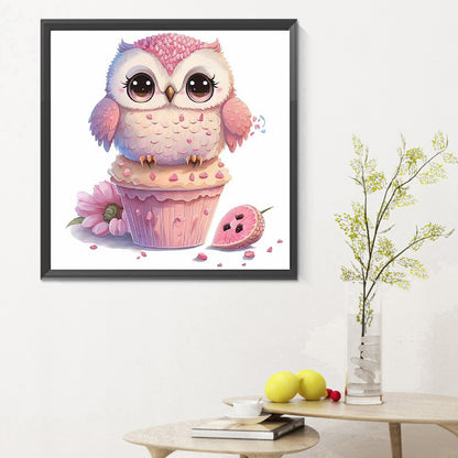 Cartoon Owl - Full Round Drill Diamond Painting 30*30CM