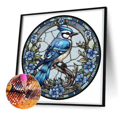 Round Bluebird - Full Round Drill Diamond Painting 30*30CM