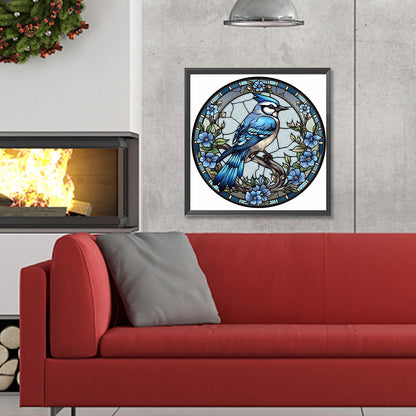 Round Bluebird - Full Round Drill Diamond Painting 30*30CM