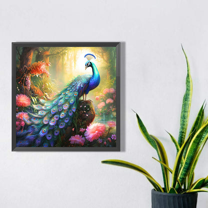 Peacock - Full Square Drill Diamond Painting 40*40CM