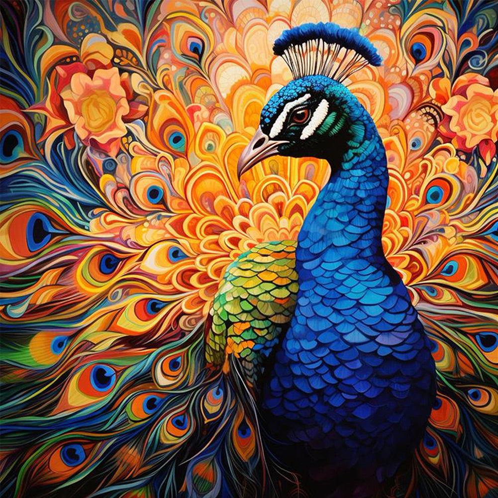 Peacock - Full Square Drill Diamond Painting 40*40CM