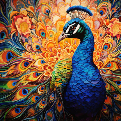 Peacock - Full Square Drill Diamond Painting 40*40CM