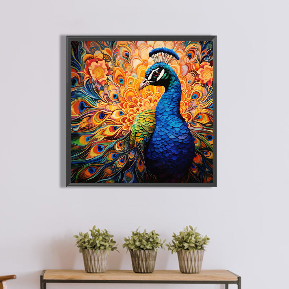 Peacock - Full Square Drill Diamond Painting 40*40CM