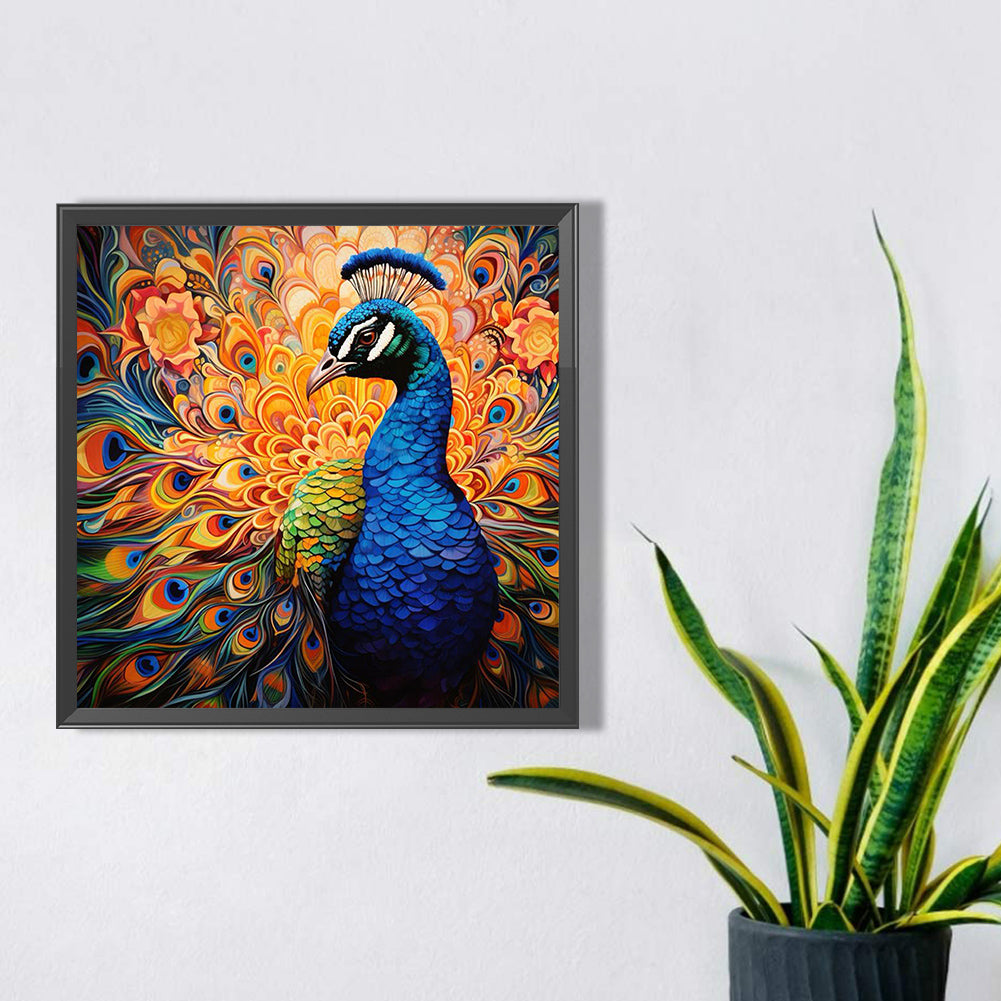 Peacock - Full Square Drill Diamond Painting 40*40CM