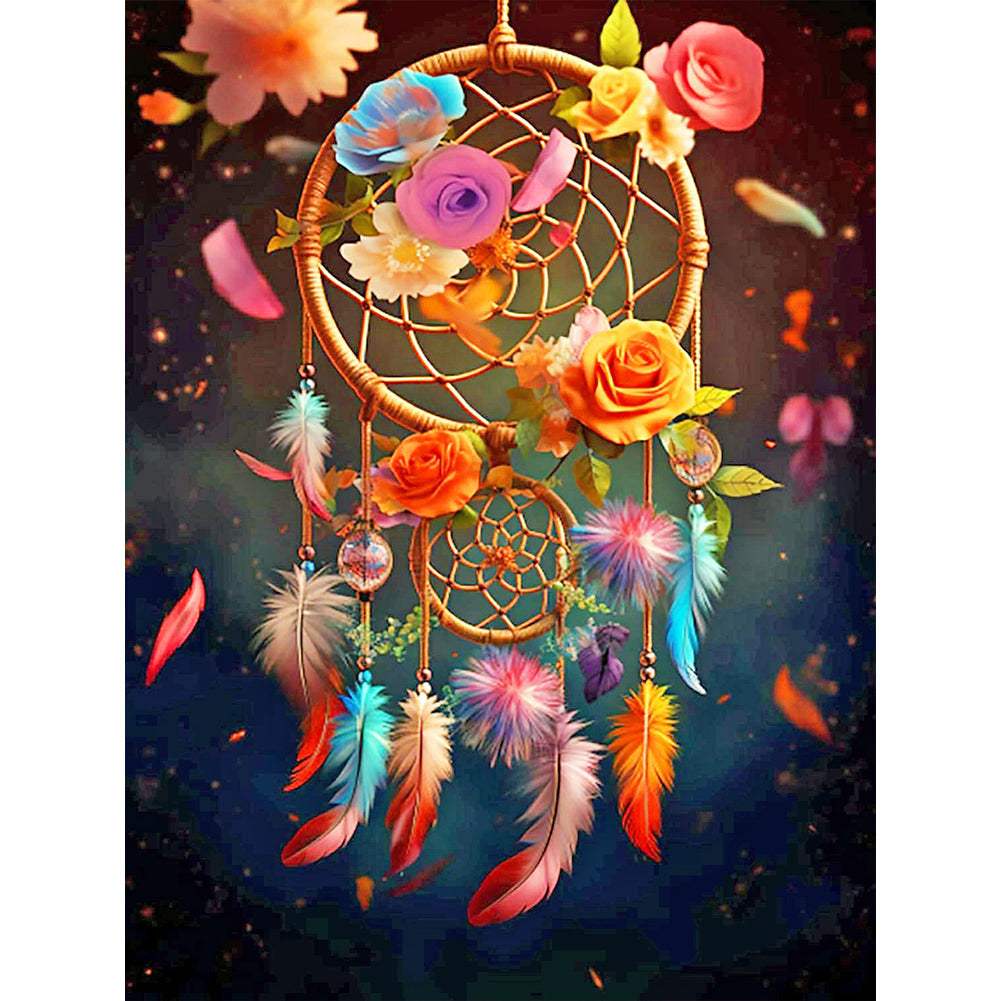 Floating Dream Catcher - Full Round Drill Diamond Painting 30*40CM