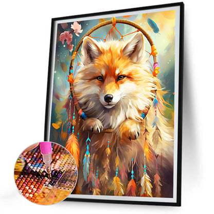 Fox Dream Catcher - Full Round Drill Diamond Painting 30*40CM