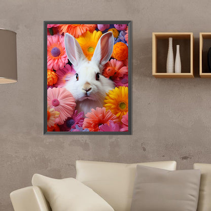 White Rabbit - Full Round Drill Diamond Painting 30*40CM