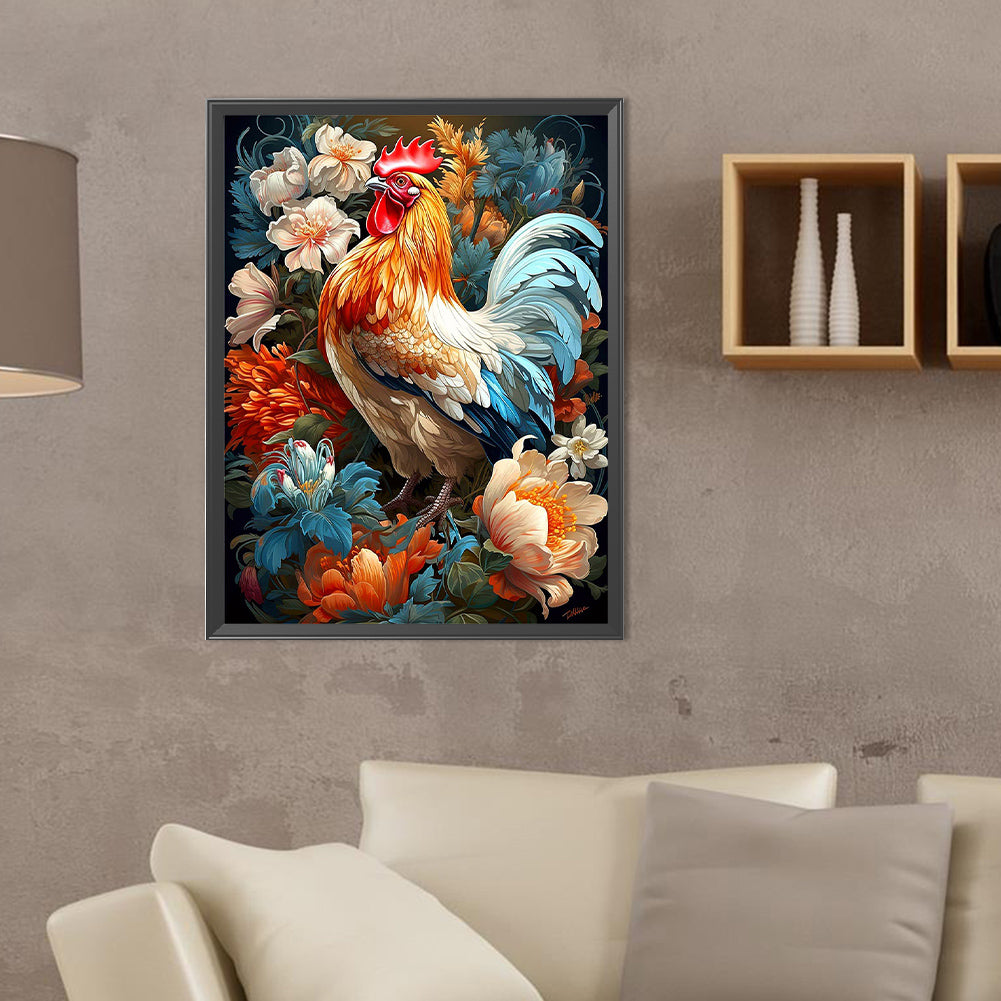 Rooster - Full Round Drill Diamond Painting 30*40CM