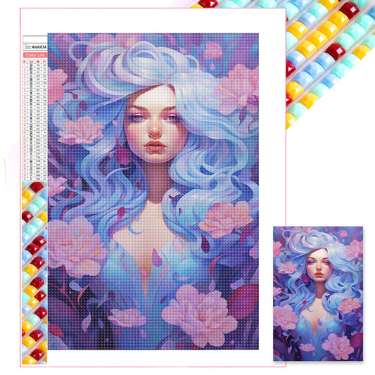 Flower Fairy - Full Square Drill Diamond Painting 40*60CM