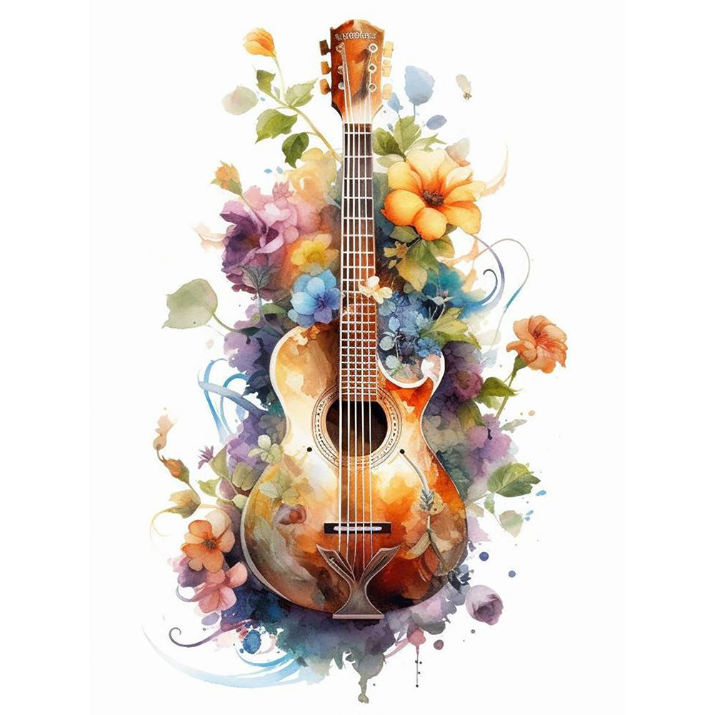 Guitar - Full Round Drill Diamond Painting 30*40CM