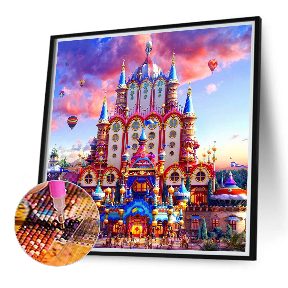 Gorgeous Castle - Full Round Drill Diamond Painting 40*40CM