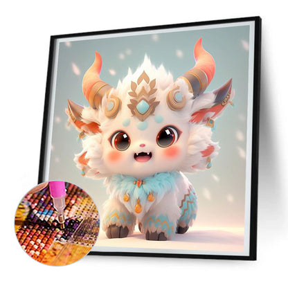 Cute Nian Beast - Full Round Drill Diamond Painting 30*30CM