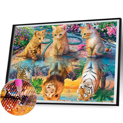 Fierce And Gentle - Full AB Dril Square Diamond Painting 50*40CM