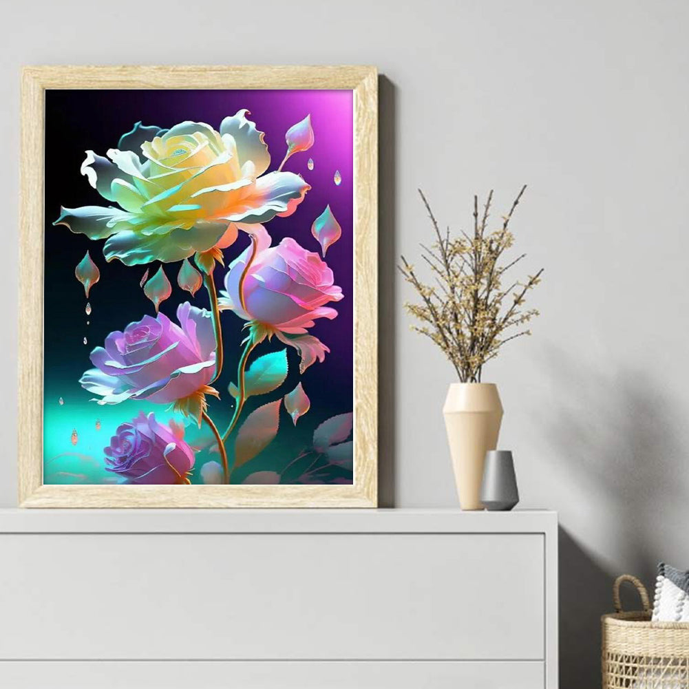 Fantasy Rose - 11CT Stamped Cross Stitch 40*50CM