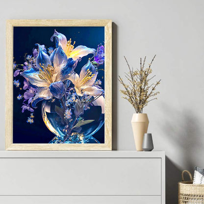 Fantasy Lily Vase - 11CT Stamped Cross Stitch 40*50CM