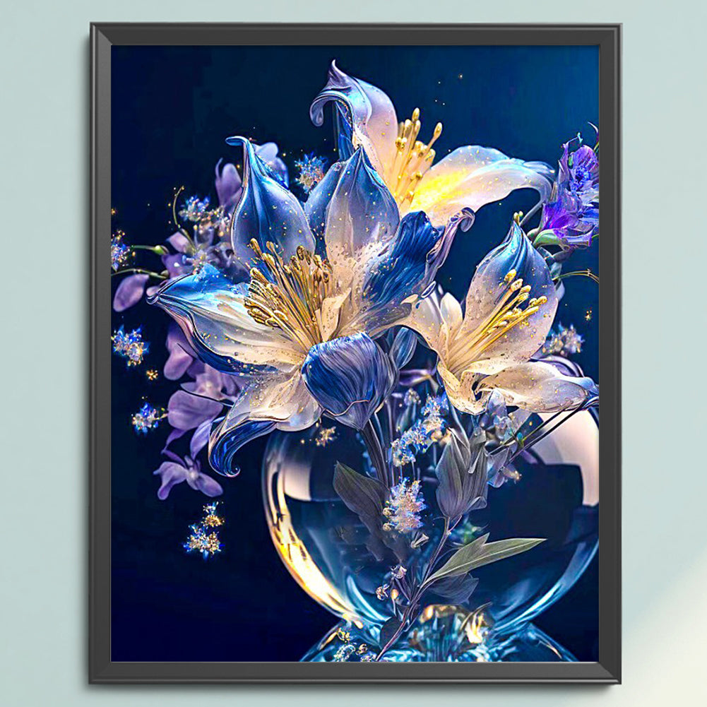 Fantasy Lily Vase - 11CT Stamped Cross Stitch 40*50CM