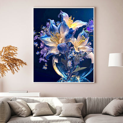 Fantasy Lily Vase - 11CT Stamped Cross Stitch 40*50CM