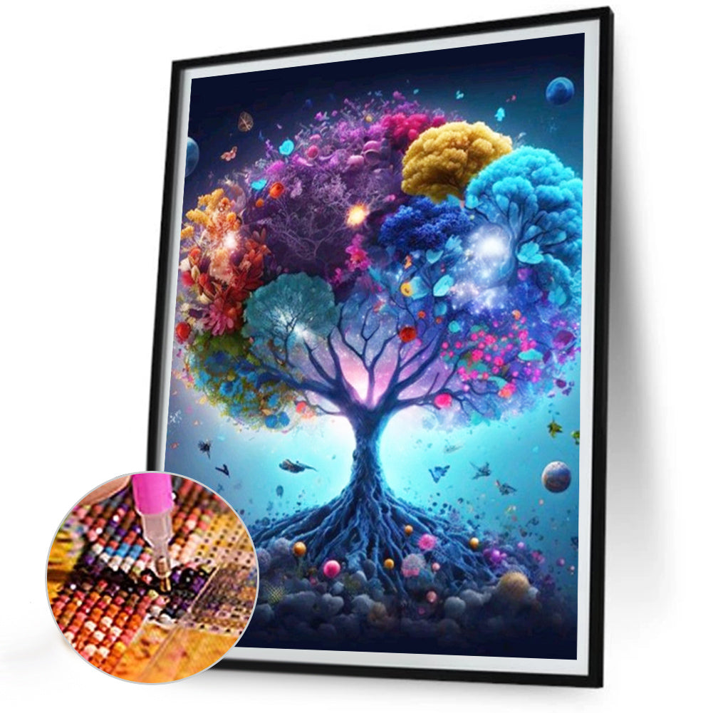 Colorful Tree Of Life - Full Round Drill Diamond Painting 30*40CM