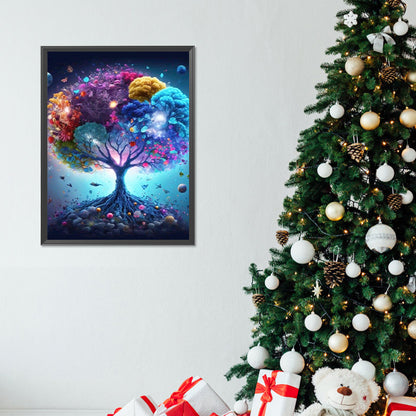 Colorful Tree Of Life - Full Round Drill Diamond Painting 30*40CM