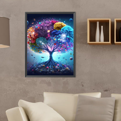 Colorful Tree Of Life - Full Round Drill Diamond Painting 30*40CM