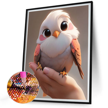 Cute Little Eagle In Palm - Full Round Drill Diamond Painting 30*40CM