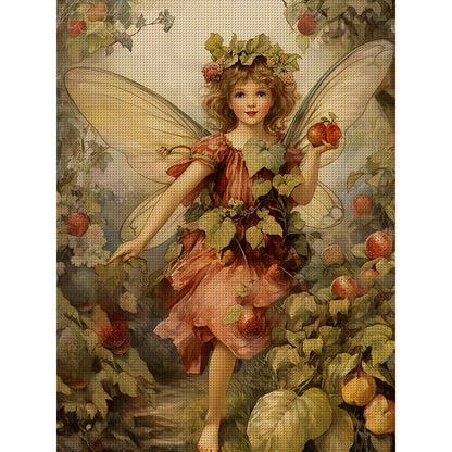 Retro Butterfly Girl - 11CT Stamped Cross Stitch 50*65CM