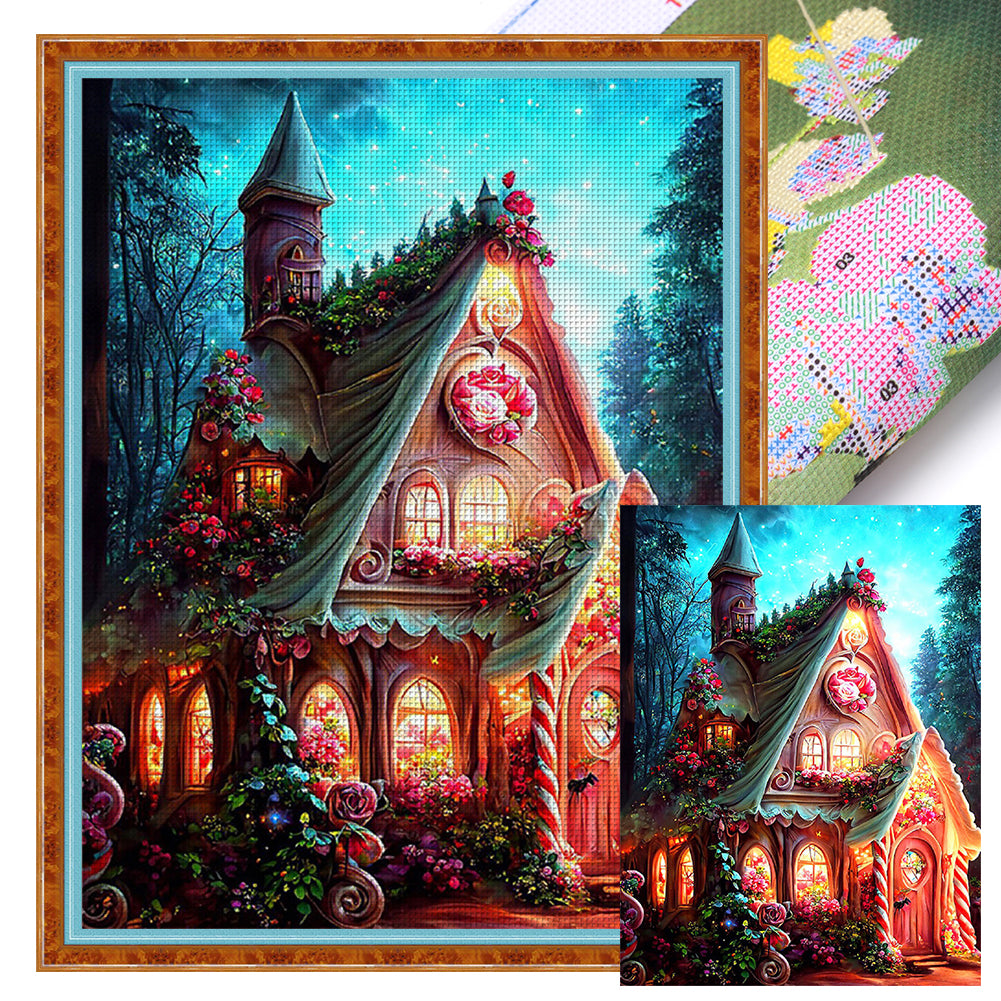 Dream House - 11CT Stamped Cross Stitch 50*65CM